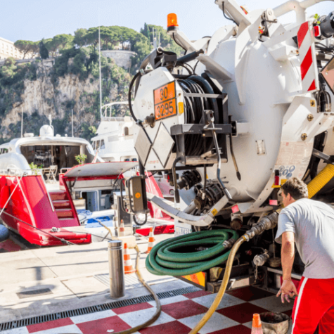 travaux petroliers pompage yacht - Algora environnement