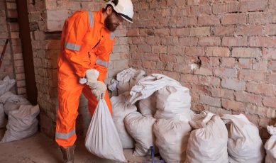 Tri de déchets de chantier par Algora Environnement